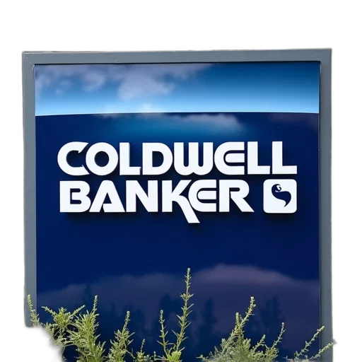 3d render, coldwell, banker, logo transparent PNG cut-out