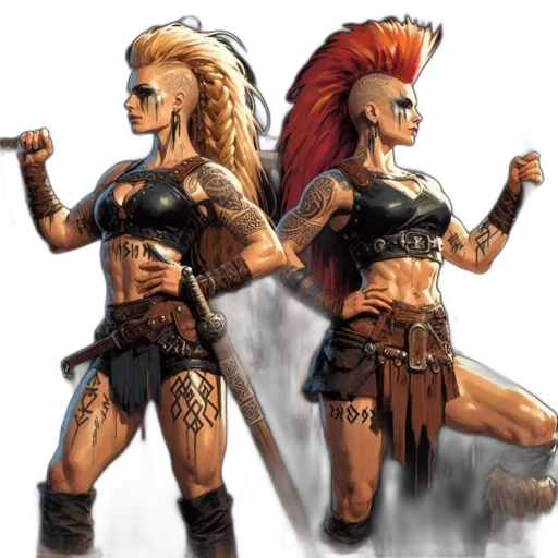 concept art, fantasy art, comic book art, pixel art transparent PNG cut-out