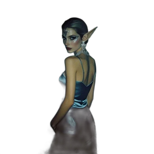 staff, dress, creature, mask transparent PNG cut-out
