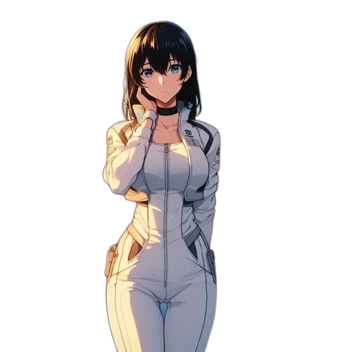 dress, staff, jacket, robot transparent PNG cut-out
