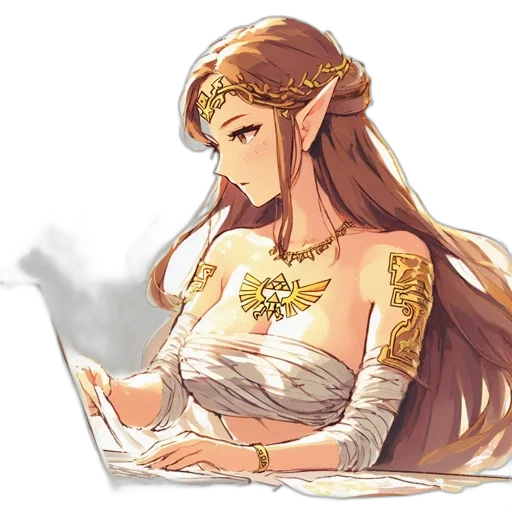 jewelry, crown, staff, dress transparent PNG cut-out