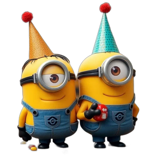 hat, 3d render, custom, minions transparent PNG cut-out