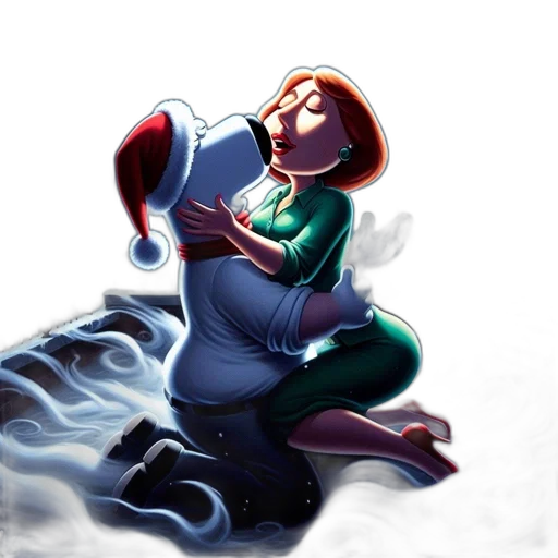 dress, robot, creature, staff transparent PNG cut-out