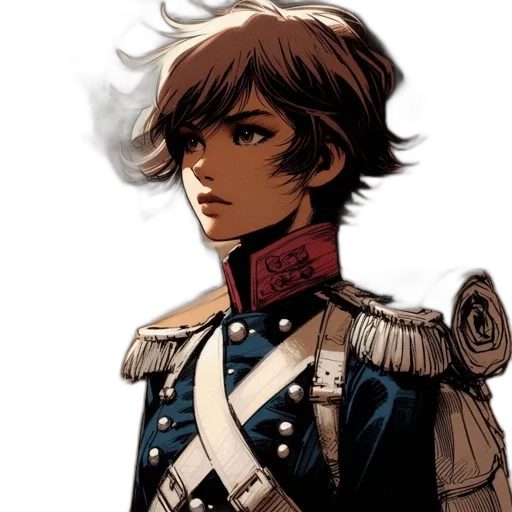 face, crown, jacket, staff transparent PNG cut-out