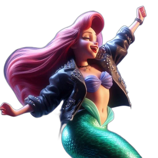 3d render, concept art, underwater, animated transparent PNG cut-out