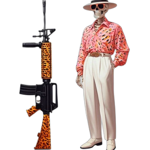 weapon, staff, robot, animal transparent PNG cut-out