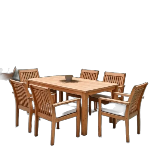 furniture, 3d render, photorealistic, teak transparent PNG cut-out