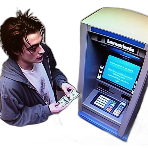 robot, jacket, cyberpunk, vaporwave transparent PNG cut-out