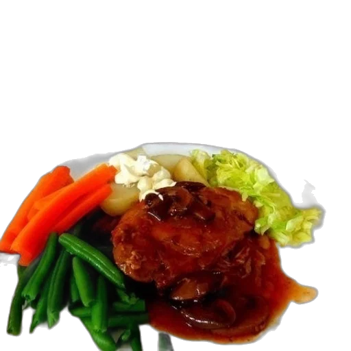food, crown, photorealistic, 3d render transparent PNG cut-out