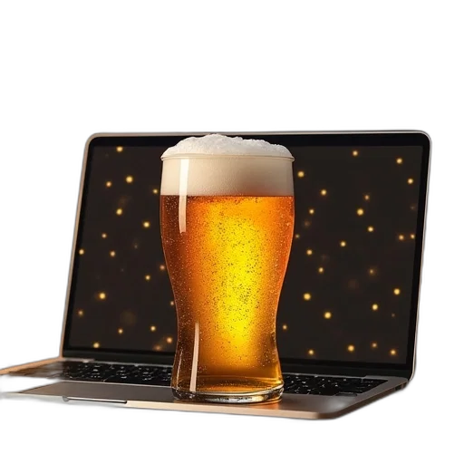 beer, laptop, skin, kit transparent PNG cut-out