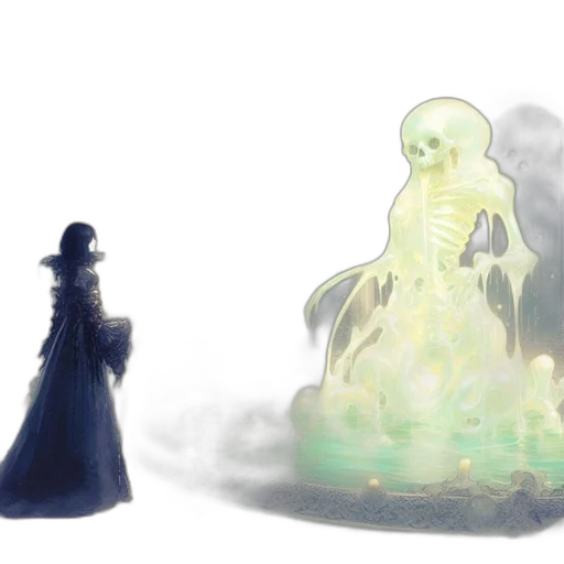concept art, fantasy art, 3d render, watercolor transparent PNG cut-out