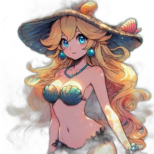 hat, dress, staff, crown transparent PNG cut-out