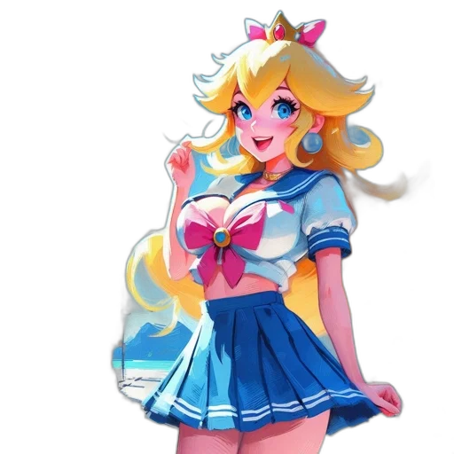 dress, crown, staff, pixel art transparent PNG cut-out