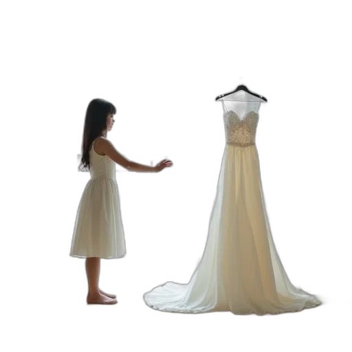 dress, jewelry, 3d render, concept art transparent PNG cut-out