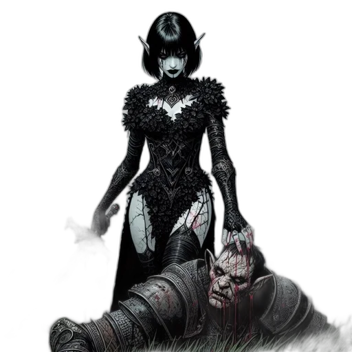 creature, comic book art, concept art, fantasy art transparent PNG cut-out