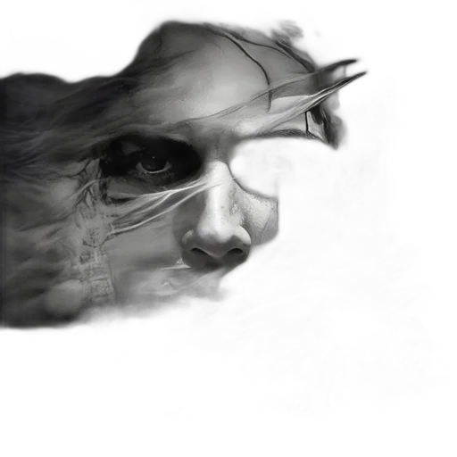 mask, face, creature, hair transparent PNG cut-out