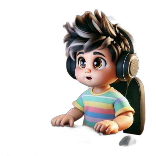 hair, creature, face, robot transparent PNG cut-out