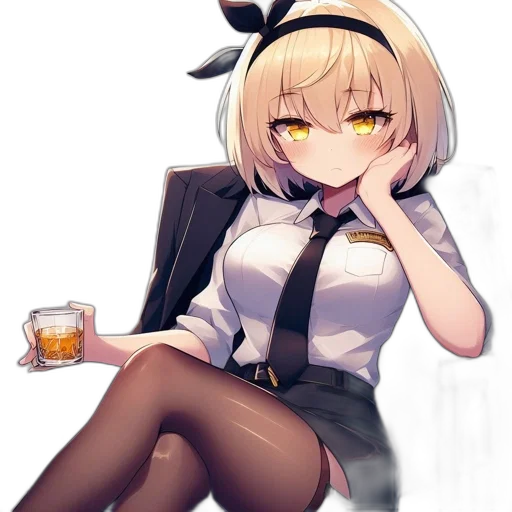 dress, robot, staff, weapon transparent PNG cut-out