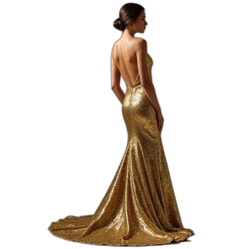 dress, jewelry, photorealistic, concept art transparent PNG cut-out