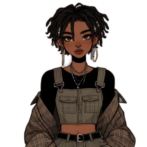 jacket, jewelry, hair, face transparent PNG cut-out