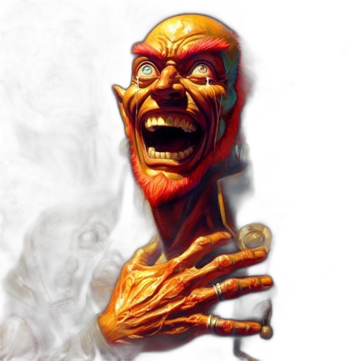 mask, face, creature, staff transparent PNG cut-out