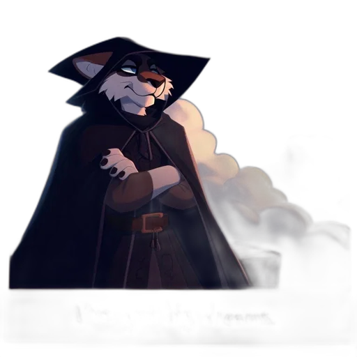 staff, mask, hat, jacket transparent PNG cut-out