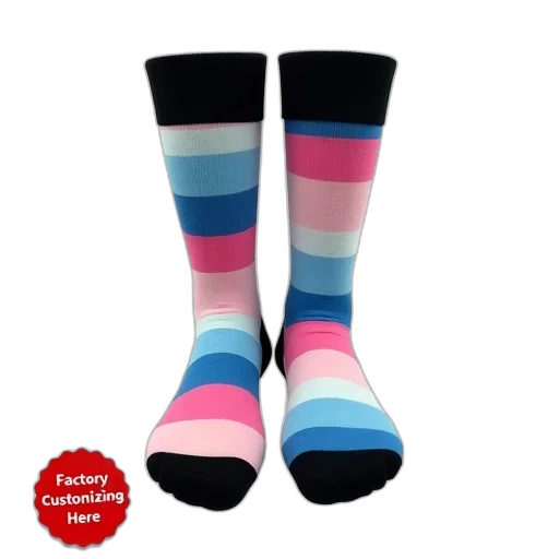 pair, colorful, striped, socks transparent PNG cut-out
