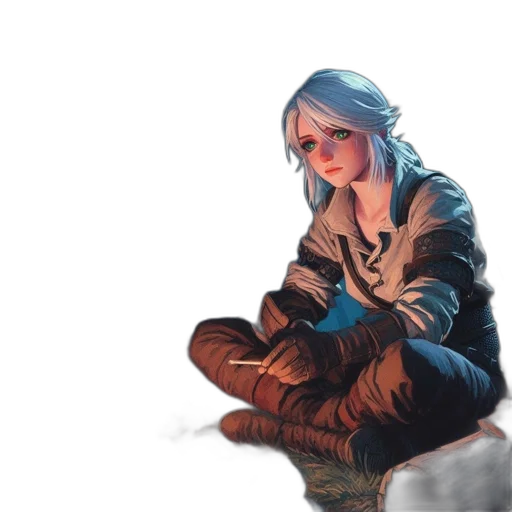 jacket, concept art, comic book art, fantasy art transparent PNG cut-out