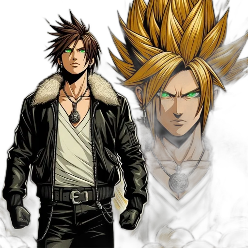 jacket, concept art, comic book art, fantasy art transparent PNG cut-out