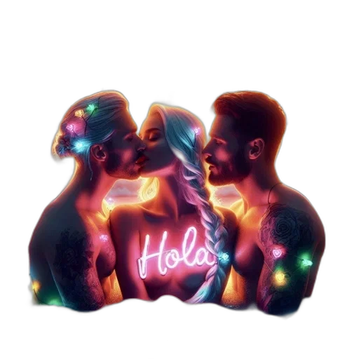 mask, concept art, vaporwave, neon lights transparent PNG cut-out