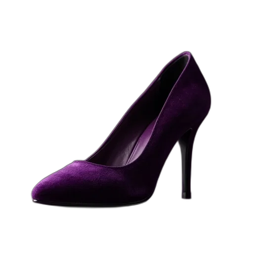 shoes, 3d render, photorealistic, velvet transparent PNG cut-out
