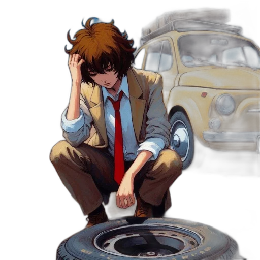 car, robot, jacket, concept art transparent PNG cut-out