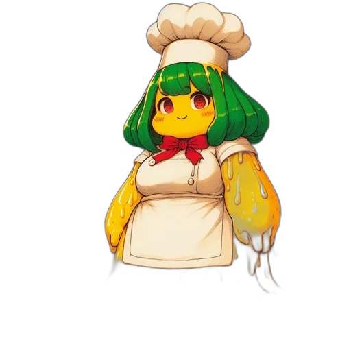 staff, food, hat, dress transparent PNG cut-out