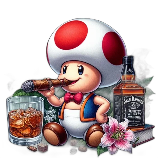 food, bottle, hat, pixel art transparent PNG cut-out