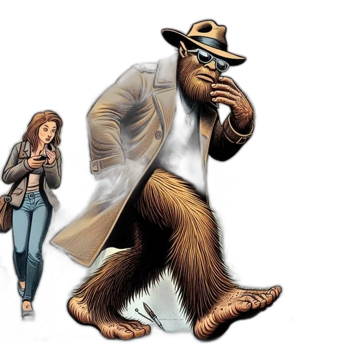 jacket, creature, animal, concept art transparent PNG cut-out
