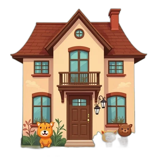 building, furniture, 3d render, concept art transparent PNG cut-out
