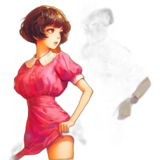 dress, concept art, photorealistic, watercolor transparent PNG cut-out
