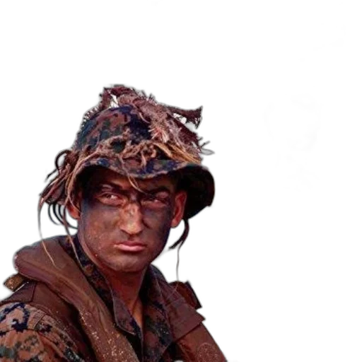 hat, jacket, face, staff transparent PNG cut-out