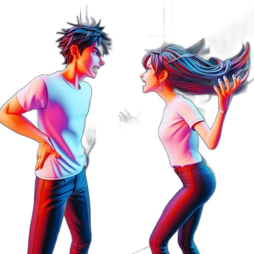 concept art, anime, comic book art, pixel art transparent PNG cut-out