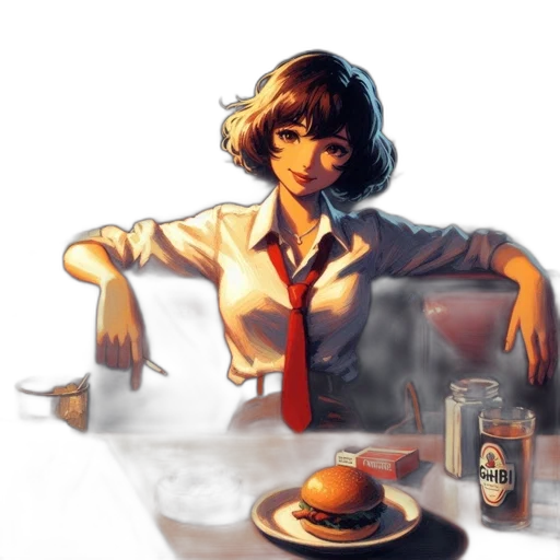 food, robot, staff, dress transparent PNG cut-out