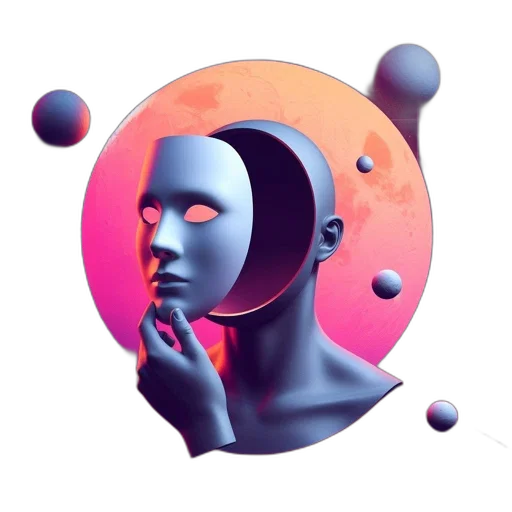 robot, face, mask, concept art transparent PNG cut-out