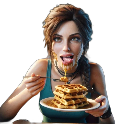 food, jewelry, face, photorealistic transparent PNG cut-out