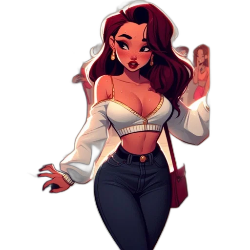 dress, concept art, cartoon, fantasy art transparent PNG cut-out