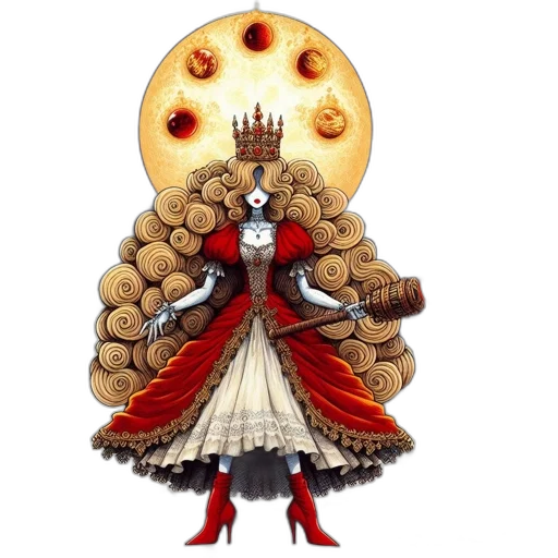 crown, dress, food, staff transparent PNG cut-out