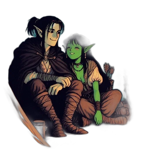 fantasy art, pixel art, concept art, comic book art transparent PNG cut-out