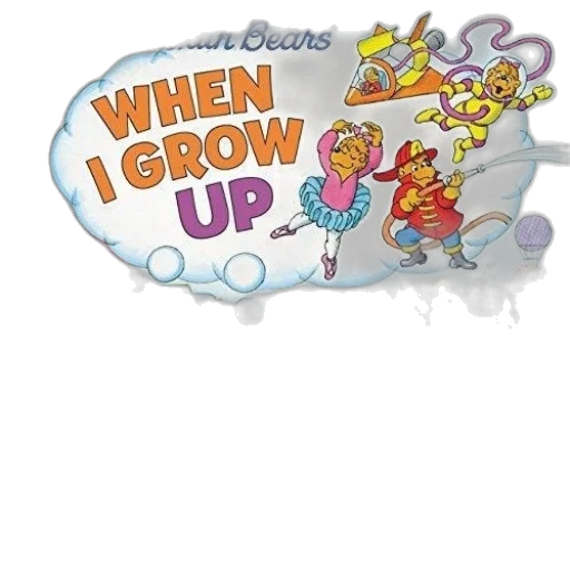berenstain, bears, when, grow transparent PNG cut-out