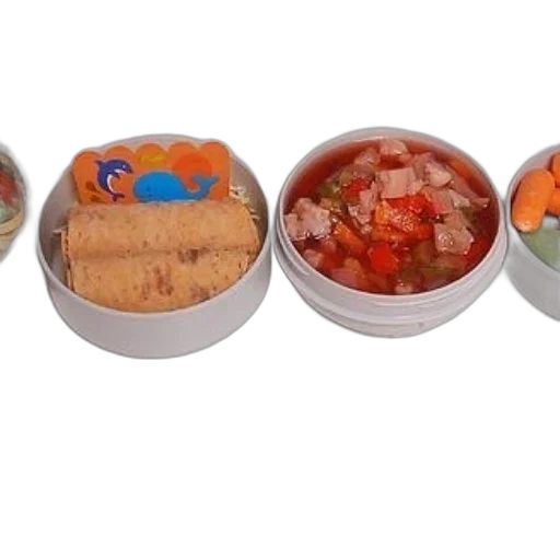 food, row, four, small transparent PNG cut-out