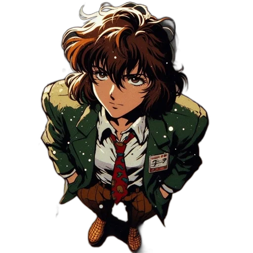 jacket, staff, face, animal transparent PNG cut-out