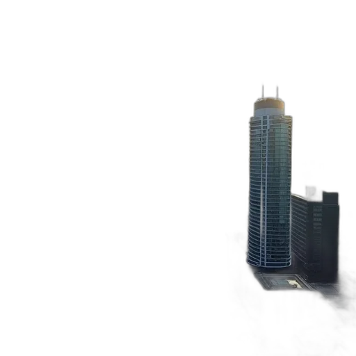 building, 3d render, concept art, photorealistic transparent PNG cut-out