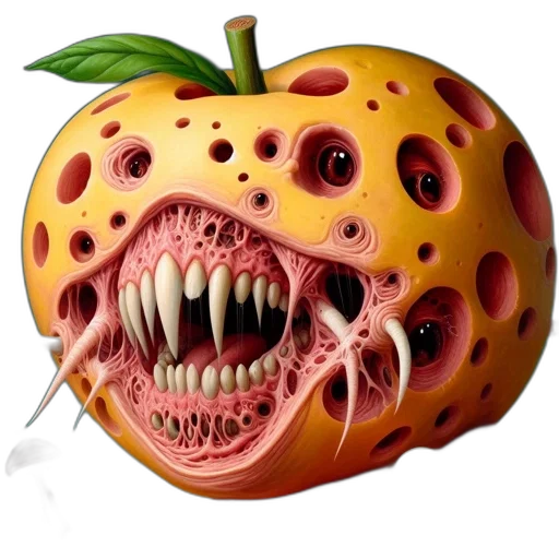 food, creature, mask, face transparent PNG cut-out